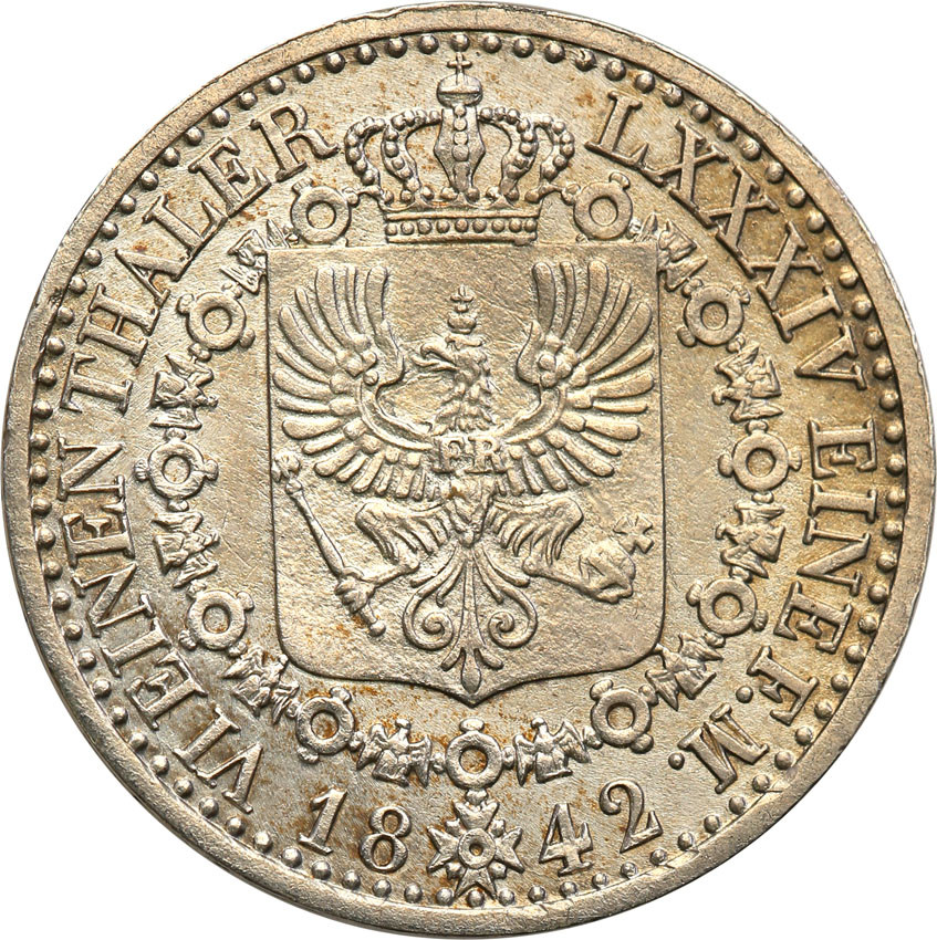 Niemcy, Prusy. Fryderyk Wilhelm IV (1840-1861), 1/6 talara 1842 A